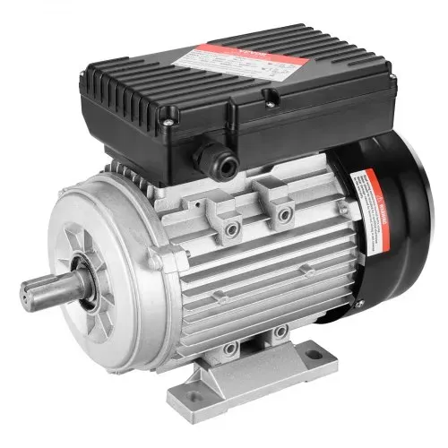 VEVOR 0,75 kW Elektromotor 1400 U/min, AC 220~240 V 5,45 A, 80, B3-Rahmen, Luftkompressormotor einphasig, 19 mm Keilwelle, Rechts-/Linkslauf für landwirtschaftliche Maschinen und allgemeine Geräte – Bild 8