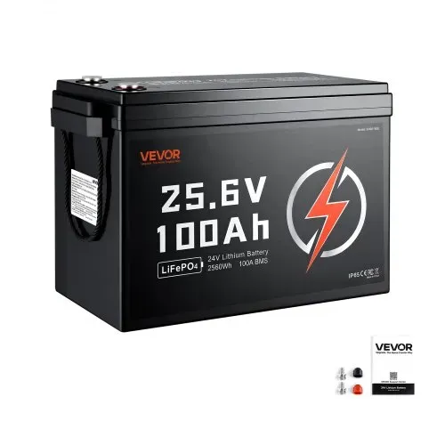 VEVOR LiFePO4 Batterie 24 V 100 Ah 100 A Lithiumbatterie für Elektromotoren Wohnmobile Campingwagen Solaranlagen und Elektromotoren, mit Niedertemperaturschutz Tragbarem Design und Leichtbauweise – Bild 8