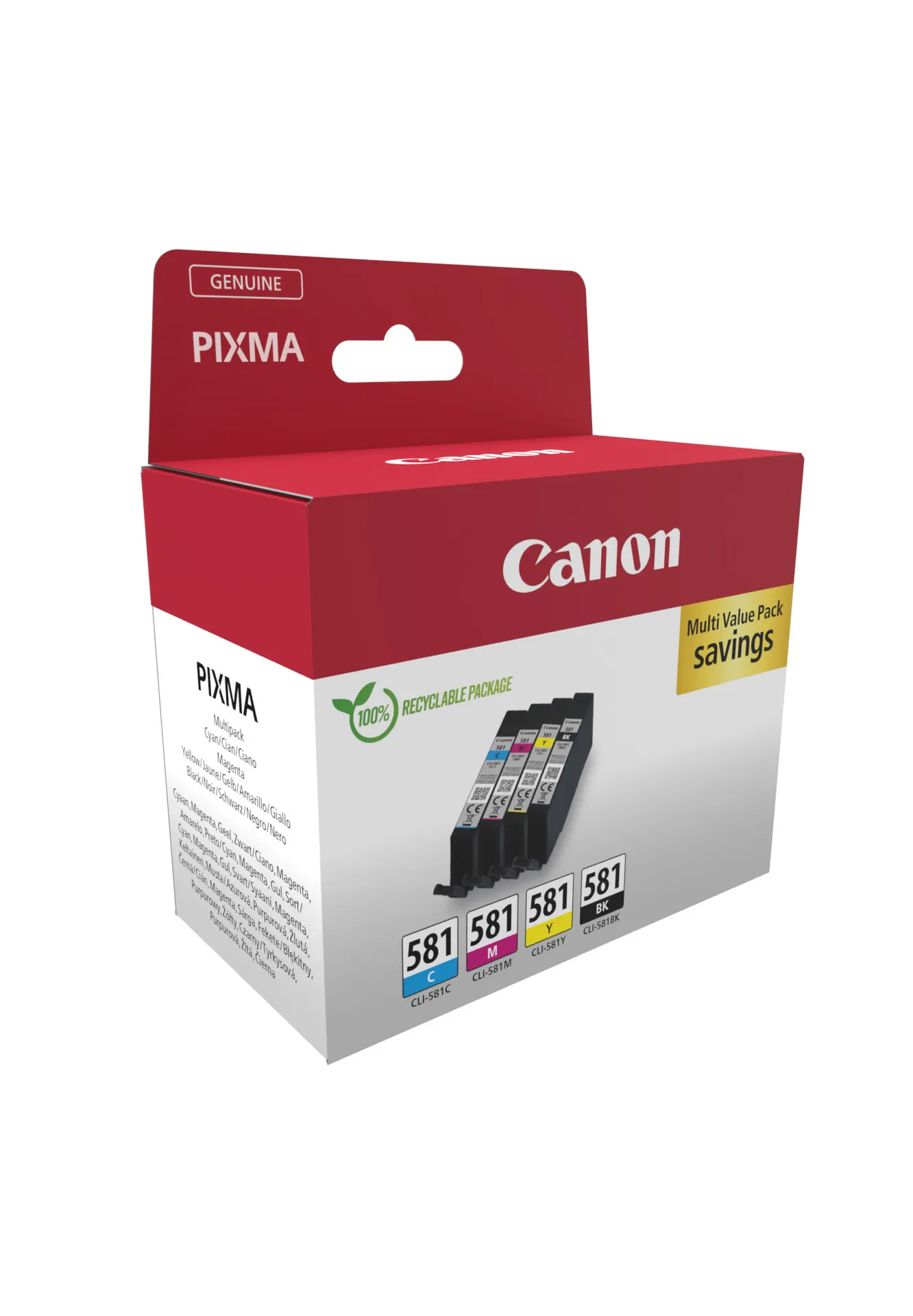 Canon CLI-581 C/M/Y/BK Multipack Canon CLI-581 C/M/Y/BK Multipack