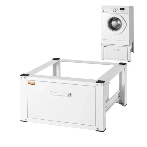 VEVOR Wäscheständer, 711,2 x 685,8 x 363,22 mm, Standplattform für Waschmaschine und Trockner, universelle Passform, 299,4 kg Kapazität, robuste, Basis für Waschmaschine – Bild 7
