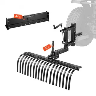 VEVOR Rasentraktor Heuharke 1070 mm, Heurechen mit 19 Harkenzinken & 3-Punkt-Aufstecksystem, für ATVs, UTVs & Rasentraktoren der Kategorie 1, Vertikutierer zum Entfernen von Laub & Rasenfilz VEVOR Rasentraktor Heuharke 1070 mm, Heurechen mit 19 Harkenzinken & 3-Punkt-Aufstecksystem, für ATVs, UTVs & Rasentraktoren der Kategorie 1, Vertikutierer zum Entfernen von Laub & Rasenfilz