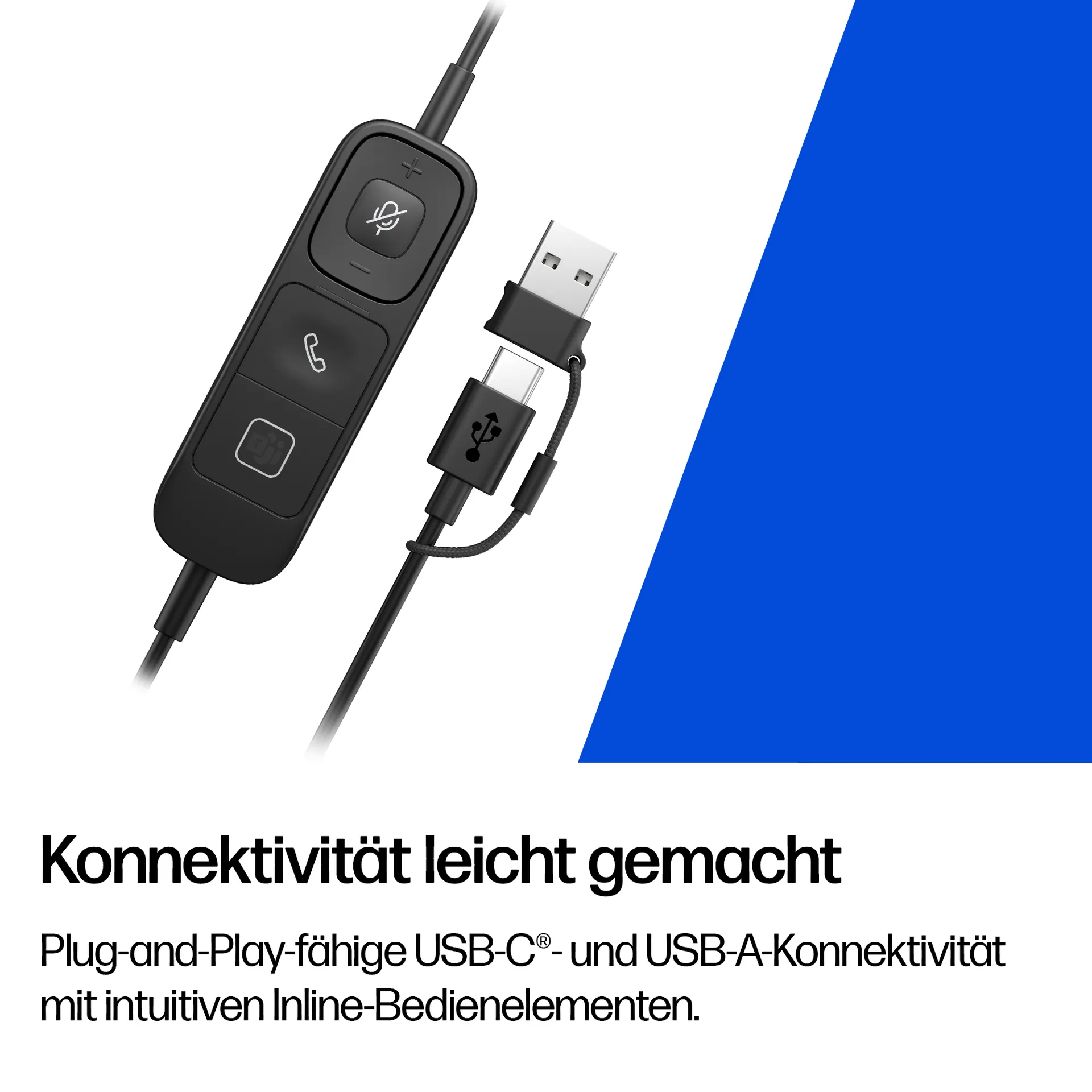 HP Poly Mission 625 Kabelgebundenes Stereo-USB-Headset – Bild 7