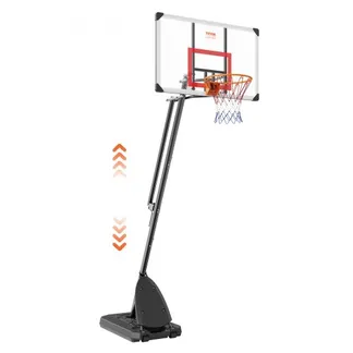 VEVOR Basketballkorb Outdoor Basketballkorb mit Ständer 232–305 cm Höhenverstellbar, Φ 483 mm Basketballständer mit Rädern, Basketball-Set für Kinder & Erwachsene Ständer & Befüllbarer Basis Schwarz VEVOR Basketballkorb Outdoor Basketballkorb mit Ständer 232–305 cm Höhenverstellbar, Φ 483 mm Basketballständer mit Rädern, Basketball-Set für Kinder & Erwachsene Ständer & Befüllbarer Basis Schwarz