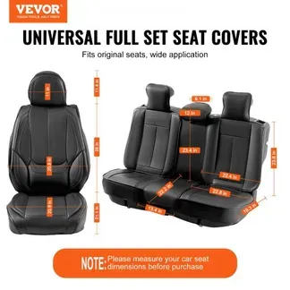 VEVOR-Sitzbezüge, universelle Autositzbezüge, Vorder- und Rücksitz, 13-teiliger Kunstleder-Sitzbezug, vollständig geschlossenes Design, abnehmbare Kopfstütze & Airbag-kompatibel, Autos, SUVs VEVOR-Sitzbezüge, universelle Autositzbezüge, Vorder- und Rücksitz, 13-teiliger Kunstleder-Sitzbezug, vollständig geschlossenes Design, abnehmbare Kopfstütze & Airbag-kompatibel, Autos, SUVs