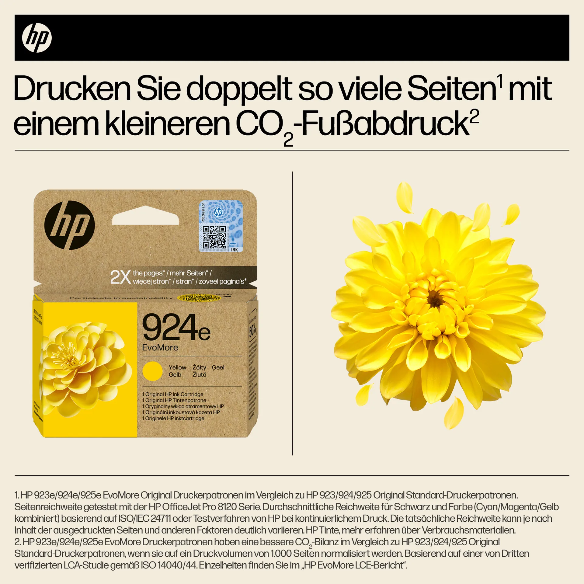 HP 924e EvoMore Gelb Original Druckerpatrone – Bild 6