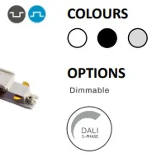 Powergear 3PH MITTEL-EINSPEISER DALI 3, Weiß Powergear 3PH MITTEL-EINSPEISER DALI 3, Weiß
