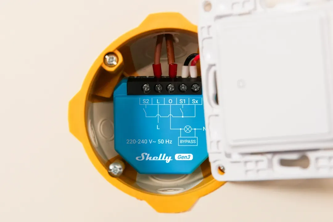 Shelly · Unterputz · "1L Gen3" · ohne Neutralleiter · inkl. Bypass · WLAN · BT – Bild 9