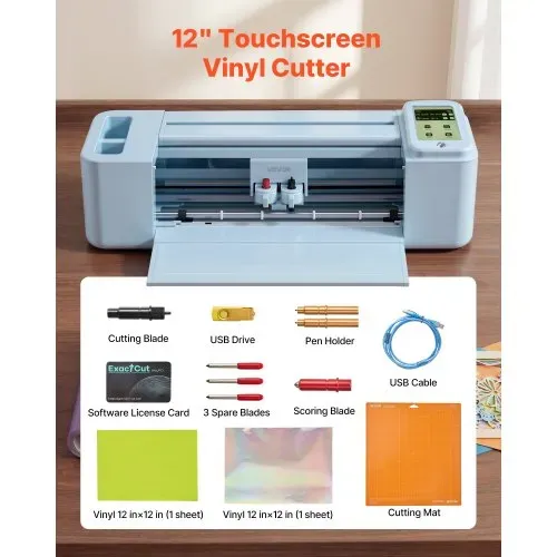 VEVOR Vinylschneidemaschine 30 cm, Schneideplotter/Plottermaschine mit Touchscreen, Kompatibel mit Mac/Windows/Android/iOS, Vinylcutter für Bastelarbeiten, Karten & Wohnaccessoires – Bild 4