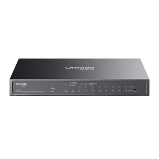 Omada by tp-link Switch Easy Managed Layer2 10 Port • 9x 1 GbE • 1x 1 GbE/SFP • PoE Budget 63 Watt • 8x PoE+ at • Lüfterlos, Omada • ES210GP(UN) Omada by tp-link Switch Easy Managed Layer2 10 Port • 9x 1 GbE • 1x 1 GbE/SFP • PoE Budget 63 Watt • 8x PoE+ at • Lüfterlos, Omada • ES210GP(UN)