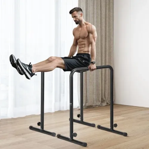 VEVOR Dip-Stangen Dip-Ständer-Station mit Einstellbarer Höhe, 200 kg Fitness-Workout-Dip-Stangen-Station, Stabilisator, Parallette-Liegestützständer, Parallelbarren Krafttraining im Heim-Fitnessstudio – Bild 7