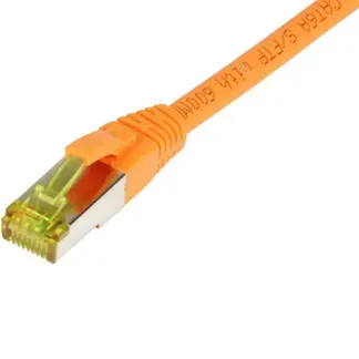 Patchkabel RJ45, CAT6A 500Mhz, 7.5m, orange, S-STP(S/FTP), TPE/LSZH(Ultraflex), AWG26, mit CAT7 Rohkabel, Synergy 21 Patchkabel RJ45, CAT6A 500Mhz, 7.5m, orange, S-STP(S/FTP), TPE/LSZH(Ultraflex), AWG26, mit CAT7 Rohkabel, Synergy 21
