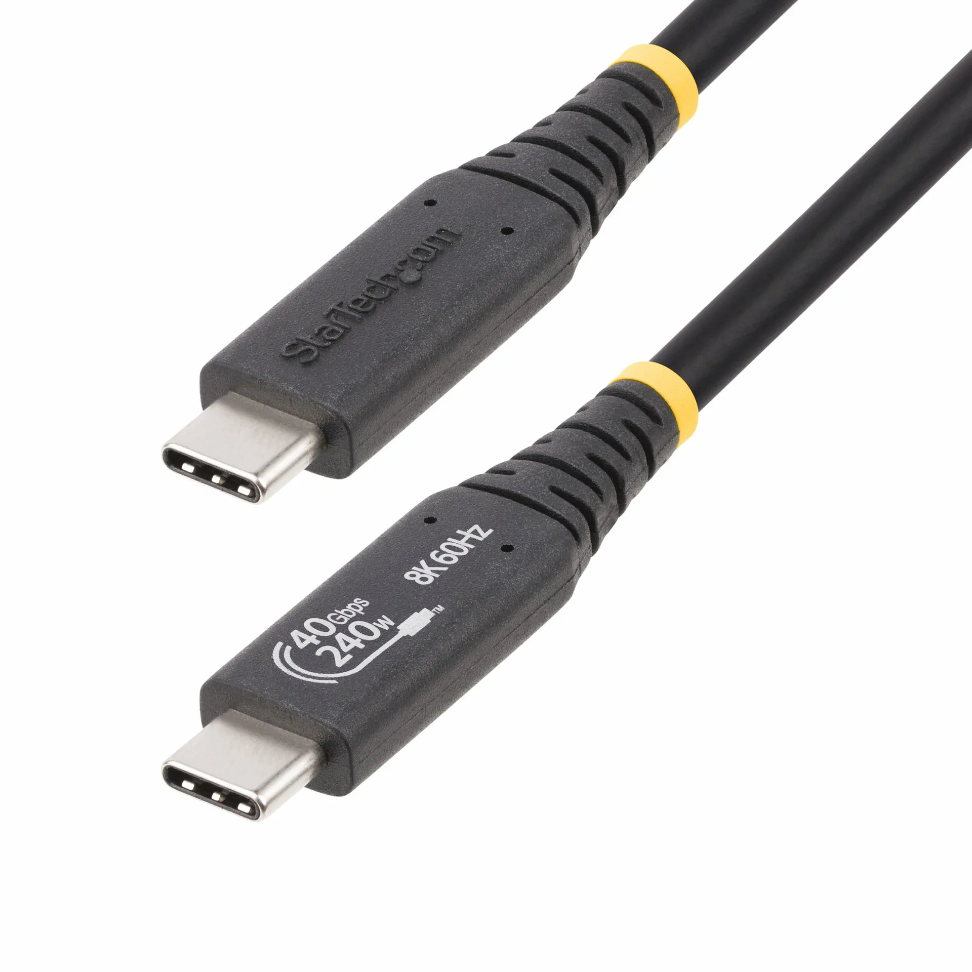 StarTech.com 1m USB4 Kabel, USB-IF Zertifiziertes USB-C Kabel, 40Gbps Datenübertragung, 240W Power Delivery 3.1 EPR, 8K60Hz, USBC Monitor/Ladekabel, Thunderbolt 4/3/USB 3.2 Kompatibel, Docking Station Kabel StarTech.com 1m USB4 Kabel, USB-IF Zertifiziertes USB-C Kabel, 40Gbps Datenübertragung, 240W Power Delivery 3.1 EPR, 8K60Hz, USBC Monitor/Ladekabel, Thunderbolt 4/3/USB 3.2 Kompatibel, Docking Station Kabel