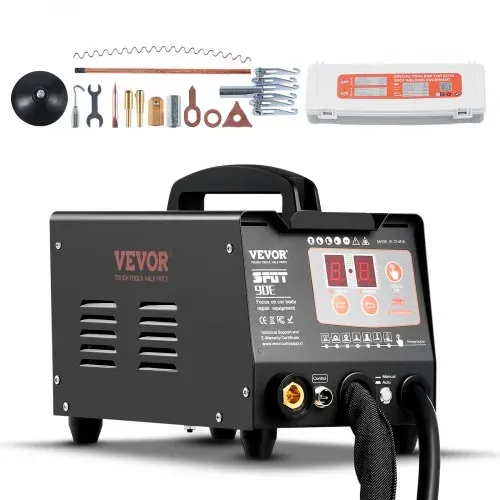 VEVOR Ausbeulspotter, 3kW, Dellenreparaturset mit 2 Schweißpistolen, automatisches/manuelles Schweißen & 7 Modi, Punktschweißgerät zur Dellenreparatur für Autokarosserie, Dellenzieher für Autos & LKWs VEVOR Ausbeulspotter, 3kW, Dellenreparaturset mit 2 Schweißpistolen, automatisches/manuelles Schweißen & 7 Modi, Punktschweißgerät zur Dellenreparatur für Autokarosserie, Dellenzieher für Autos & LKWs