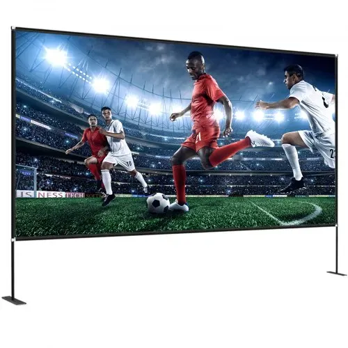 VEVOR Projektionsleinwand mit Ständer 381cm Tragbare Filmleinwand 16:9 Outdoor Indoor Beamer Leinwand 347 x 201.9cm Mobile Beamer Leinwand 160° – Bild 10