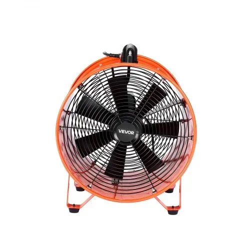 VEVOR Bauventilator 592-W-AC-Motor Baugebläse 2850 U/min Baulüfter Gebläse 5175 CFM (8792 m3/h) Axiallüfter 5 m Schlauch Axialgebläse 79 dB Geräuschpegel Industrielüfter IP44 – Bild 10