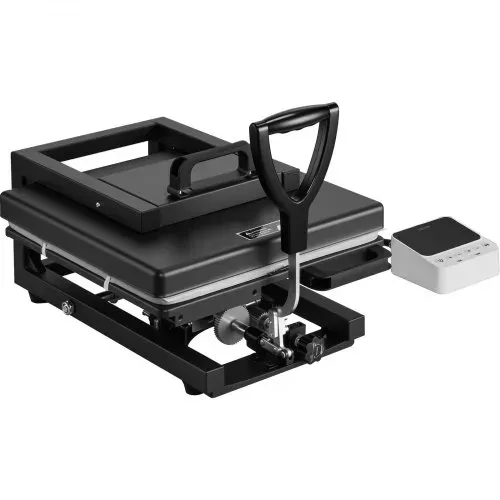 VEVOR Transferpresse 38 x 38 cm 5 in 1 Multifunktion, schnelles & gleichmäßiges Aufheizen, Heißpressmaschine Sublimationspresse Hitzepresse für T-Shirts/Tassen/Becher/Kappen/Teller, schwarz – Bild 10