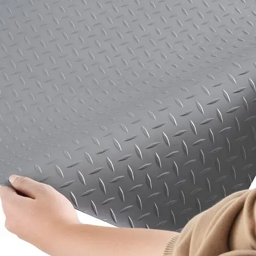 VEVOR Garagenbodenmatte, 520x228 cm Antirutschmatte, Meterware, 2,2 mm dicke PVC-Noppenmatte, Bodenschutzmatte mit doppelseitigem Klebeband, leicht zu reinigen, für Lager, Fitnessstudios, Silbergrau – Bild 10