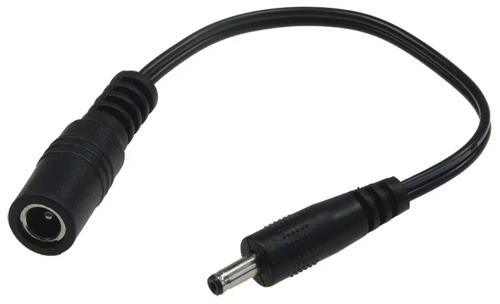 Stecker-Adapterkabel 10cm lang 3,5mm Stecker auf 5,5/2,1mm Buchse Stecker-Adapterkabel 10cm lang 3,5mm Stecker auf 5,5/2,1mm Buchse