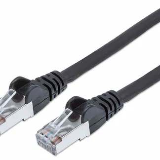 Intellinet Netzwerkkabel mit Cat6a-Stecker und Cat7-Rohkabel, S/FTP, 100% Kupfer, LS0H, 3 m, schwarz Intellinet Netzwerkkabel mit Cat6a-Stecker und Cat7-Rohkabel, S/FTP, 100% Kupfer, LS0H, 3 m, schwarz