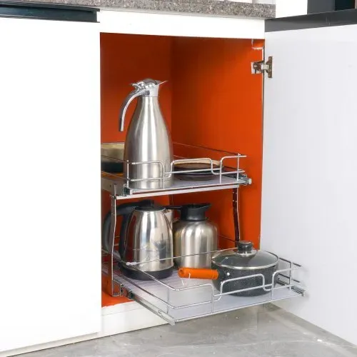 VEVOR ausziehbares Gewürzregal (539x399x81 mm) Spülschrankregal Küchenschrank, Schiebeschublade Waschbecken Gewürzregal Schrank Organizer Unterschrankregal 461x569x483 mm (Installationsgröße) – Bild 6