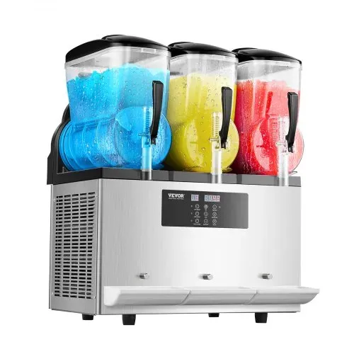 VEVOR kommerzielle Slusheis Maschine 12 L x 3 Dreifachtank-Maschine für gefrorene Getränke, 144 Tassen Edelstahl Slush-Eis-Maschine mit Tastenfeld Softeis Maker für Partys Restaurants Cafés Bars – Bild 8