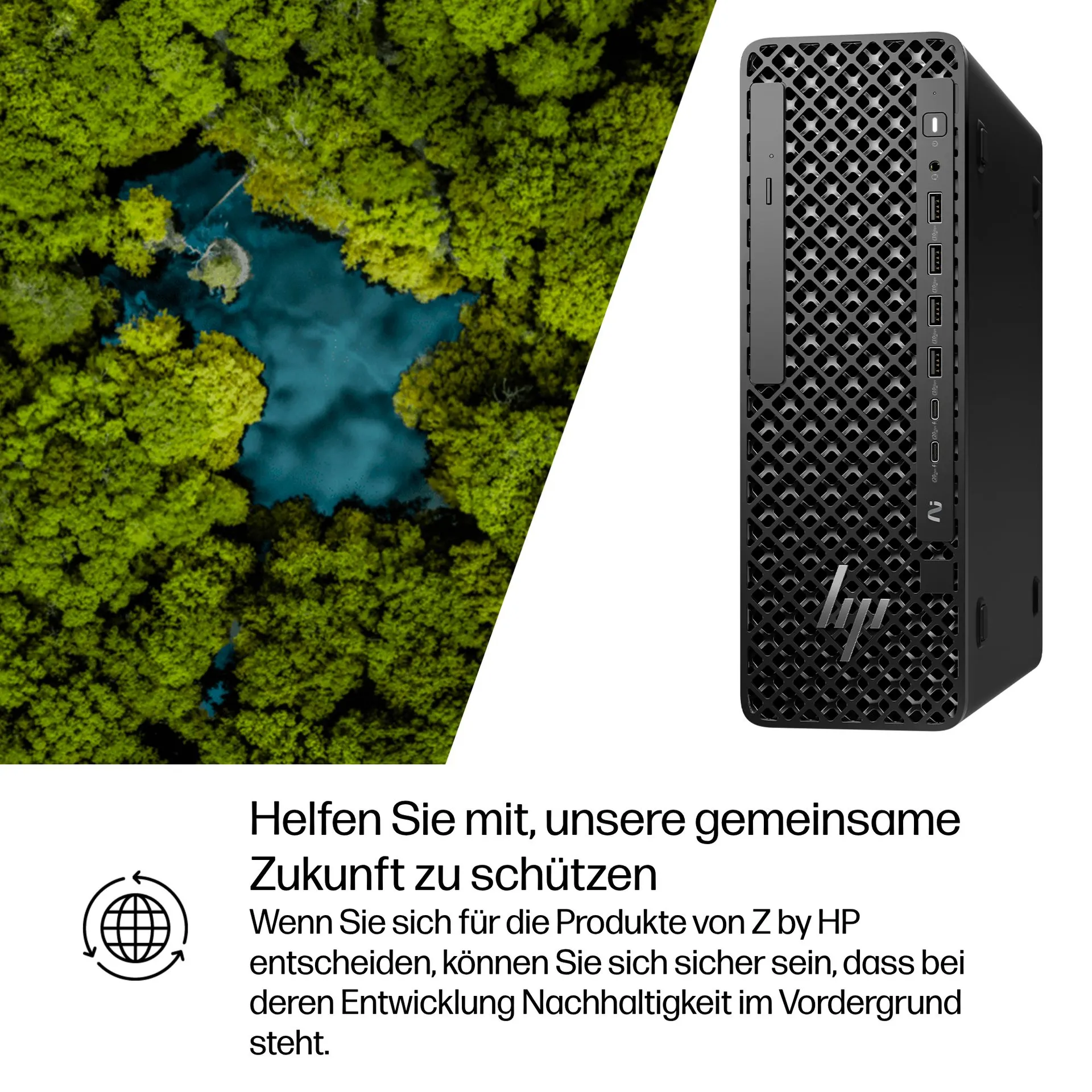 HP Z2 SFF G1i Workstation Desktop PC Intel Core Ultra 9 285K 64 GB DDR5-SDRAM 1 TB SSD NVIDIA RTX PRO 4000 Blackwell Windows 11 Pro Arbeitsstation AI Workstation, AI PC – Bild 5
