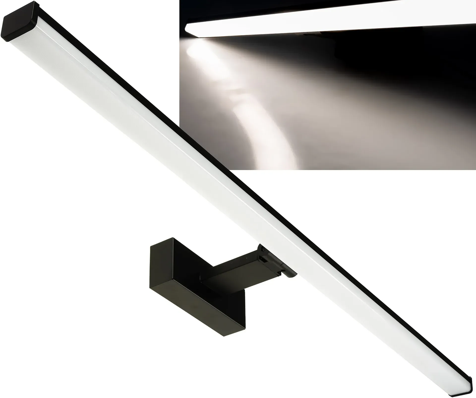 LED Spiegelleuchte IP44 „Banho 780s“ 230V, 78cm, 10W, 904lm, Neutralweiß LED Spiegelleuchte IP44 „Banho 780s“ 230V, 78cm, 10W, 904lm, Neutralweiß