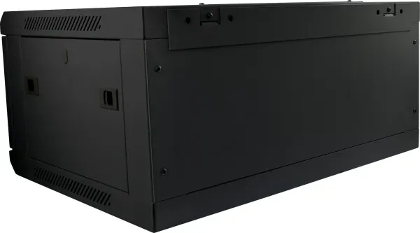 ALLNET 19"Wandgehäuse, 4HE, 1-teilig, T450mm, Schwarz, SMC-Serie, – Bild 4