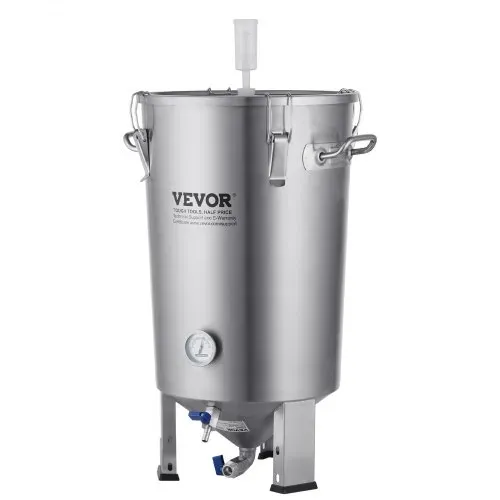 VEVOR Bierbrauanlage Bierbraugerät Edelstahl 30 L Bierfermenter, Braueimer-Fermenter zum Brauen, Heimbrauzubehör mit Sockel, Kessel-Suppentopf inkl. Deckel, Griff, Ventil, Zapfhahn – Bild 10