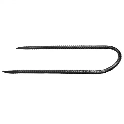 VEVOR Bodenanker, 304,8x82,04 mm, U-Typ mit 8 mm Durchmesser, verzinkte Zeltheringe, Erdanker, Erdnägel, Heringe, für Zelten, Vordächern, Camping, Trampolin, Blumenständer (8er-Pack) – Bild 10