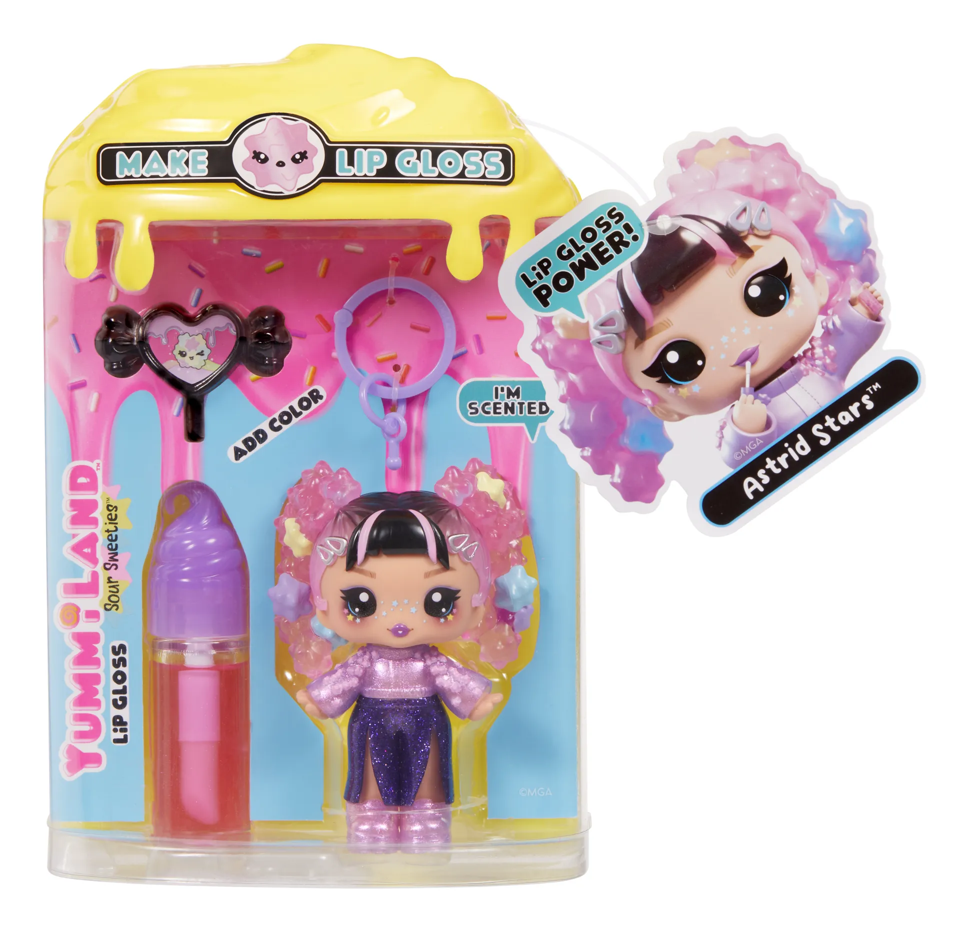 MGA Entertainment Yummiland Lip Gloss Doll Sour Sweeties - Astrid Stars – Bild 5