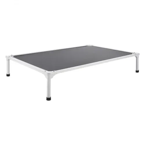 VEVOR erhöhtes Hundebett für große Hunde, tragbares erhöhtes Hundeliege mit Aluminiumrohr-Metallrahmen & atmungsaktivem Teslin-Netz, kühlendes Haustierbett XL (1250 x 830 mm) Grau – Bild 9