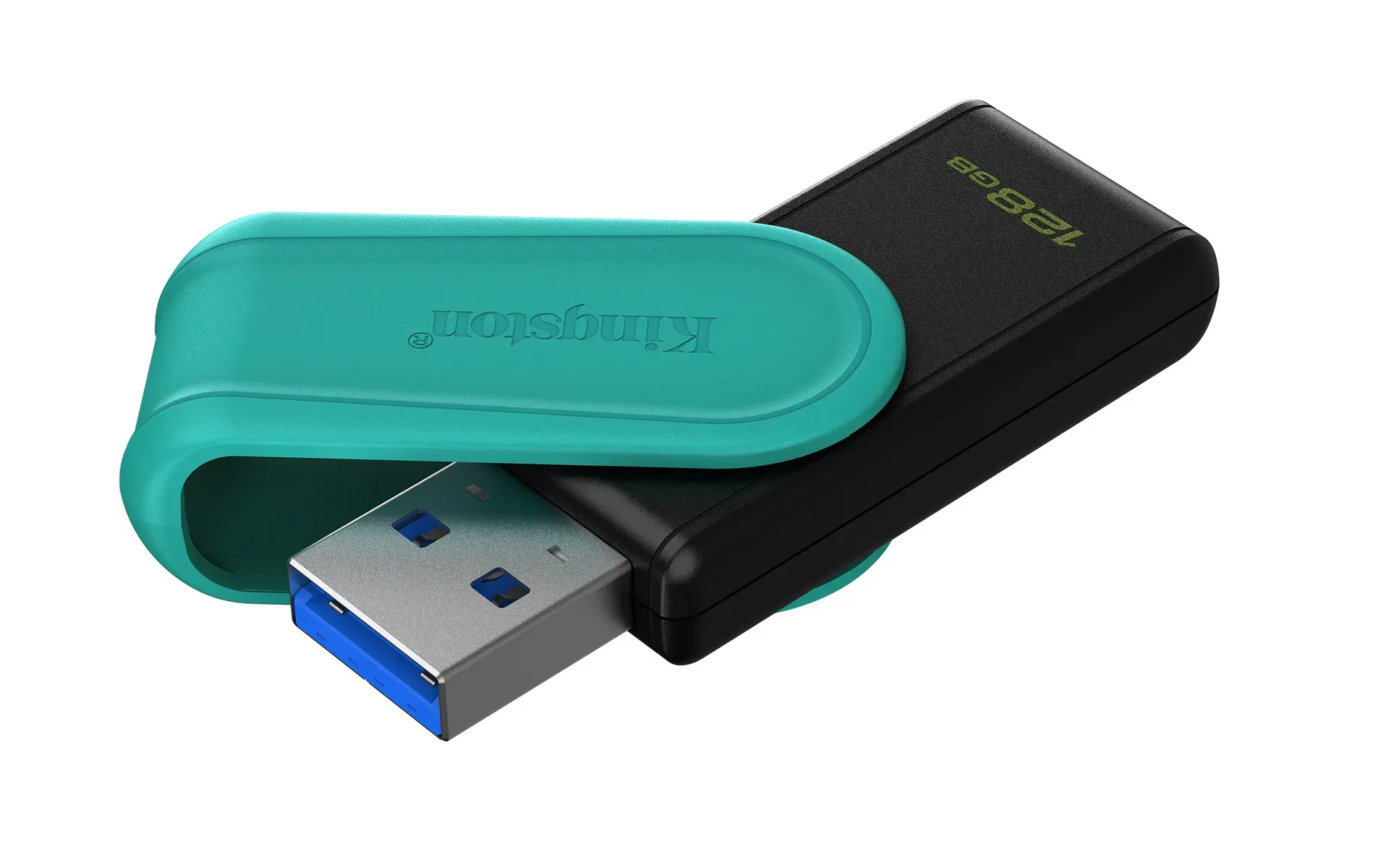 Kingston Technology DataTraveler 128GB Portable USB 3.2 Gen 1 Exodia S (Schwarz/Türkis) – Bild 2
