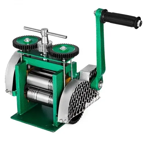 VEVOR Manuelle Rolling Mill Kombination Walzwerk 120mm Handwalzwerk Maschine 80mm Maschine Schmuck mit Gute Verschleißfestigkeit Tablettierung Vierkantdraht für Schmuck Design und Reparatur – Bild 8