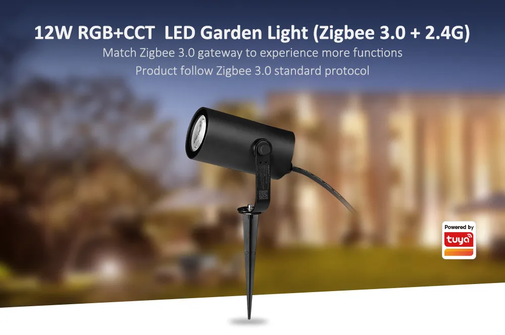 MiBoxer FUTC11ZR LED Garten Lampe 12W RGB-WW (RGB-CCT) Zigbee 3.0 +2,4G 230V – Bild 8