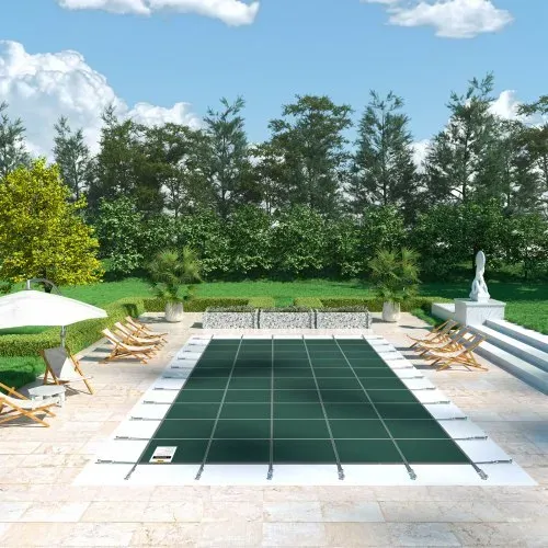 VEVOR Rechteckige Schwimmbadabdeckung 5,5X10,9M für alle Arten von Pools wie Haus, Garten, Hotel, Technik, um Ihren Pool besser zu schützen Grün Winter Outdoor geeignet – Bild 7