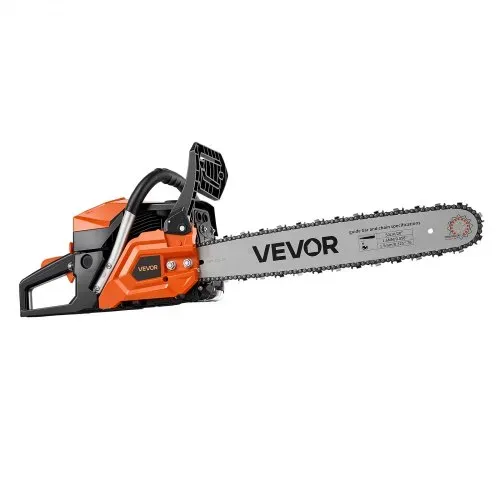 VEVOR Benzin-Kettensäge 508mm 58ccm Motorsäge 2,2kW 2-Takt Motorkettensäge, für Holzarbeiten Baumschnitt Rodungsarbeiten, 11.500 U/min, Drehzahl-Synchronisierter Choke, Rutschfestem Griff zwei Tanks – Bild 9