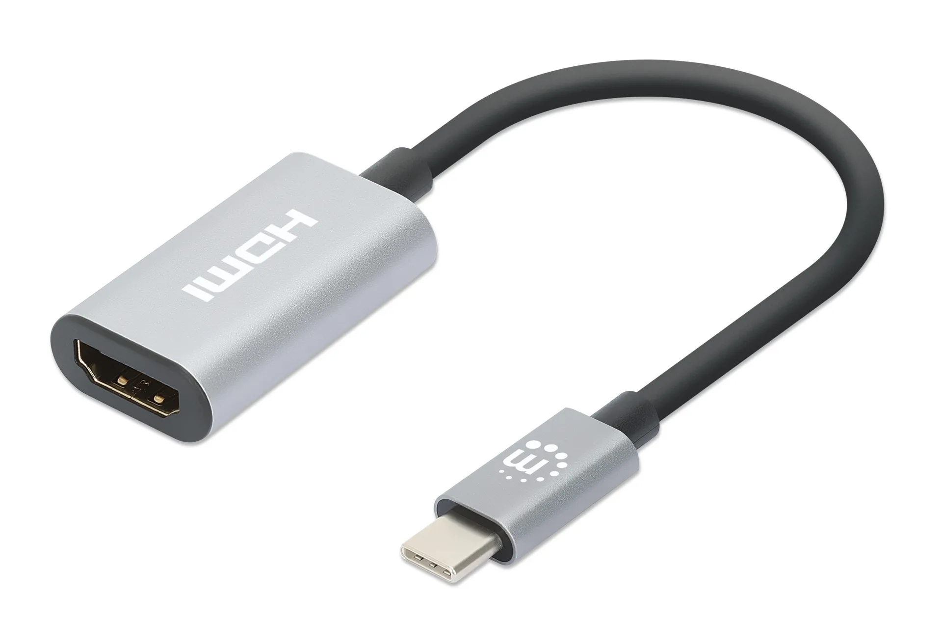Manhattan 153973 Videokabel-Adapter 0,11 m USB Typ-C HDMI Grau Manhattan 153973 Videokabel-Adapter 0,11 m USB Typ-C HDMI Grau