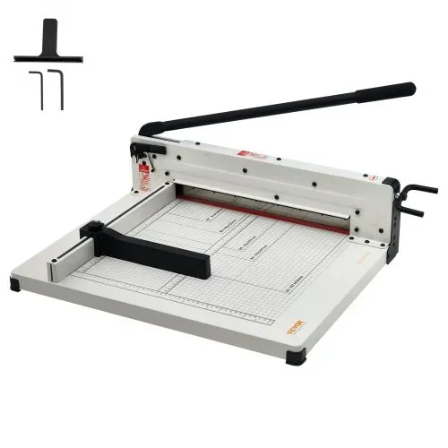 VEVOR Papierschneider manuelle Schneidemaschine (bis A3 Papier, 400 Blatt Kapazität), Papierschneidemaschine Hebelschneider, Guillotine-Schere für Papier höchste Präzision Büro Zuhause Schule – Bild 8