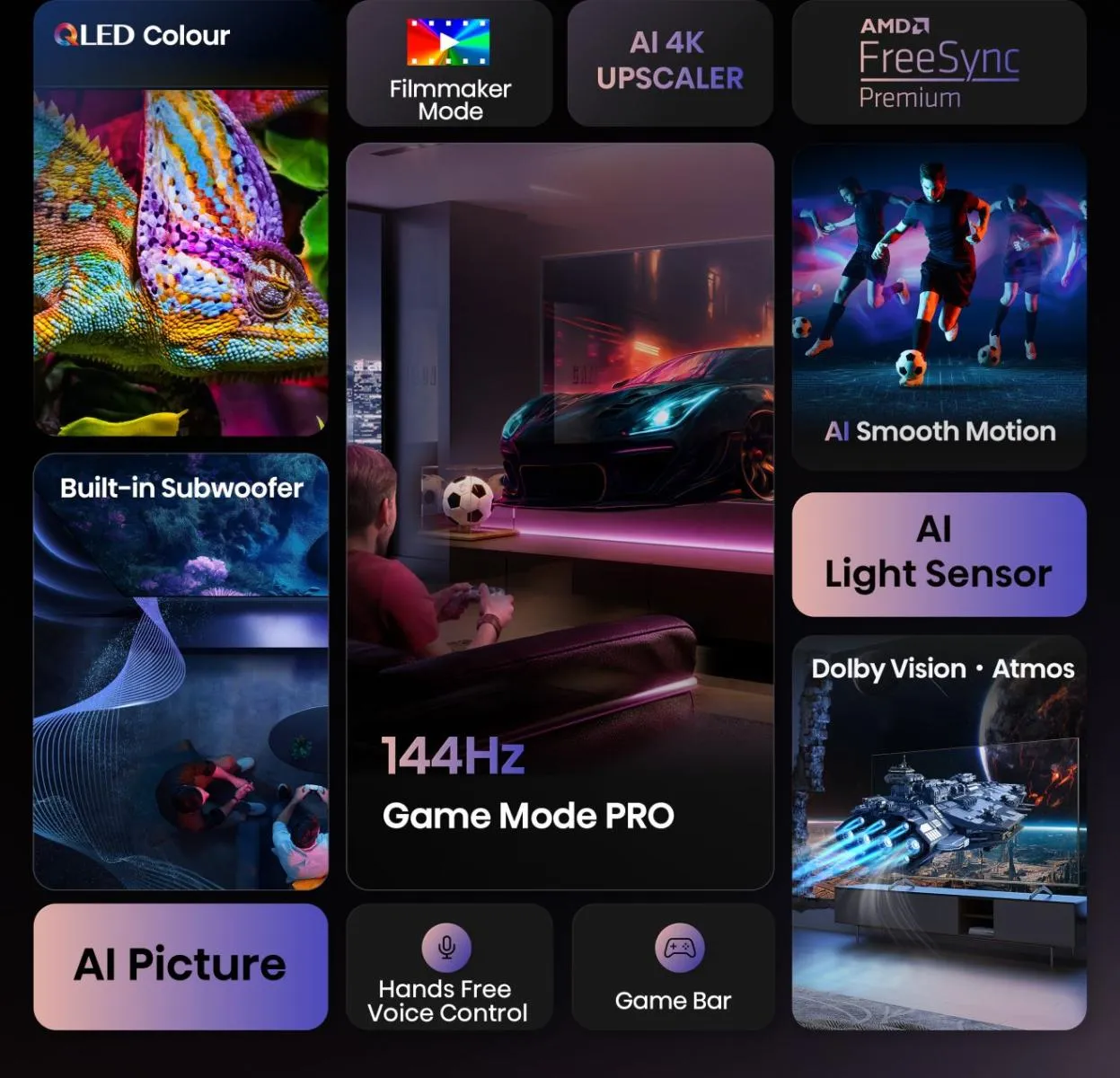 Hisense QLED Smart TV 100E7Q PRO ČR/TS – Bild 4