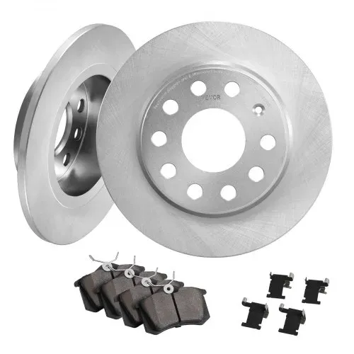 VEVOR Hinterradbremsen-Set, kompatibel mit Audi A3 (8P), VW Golf 5 6, Seat LEON, SKODA OCTAVIA, ALTEA, Bremsscheiben, Keramik-Bremsbeläge, Ersatzset, 253 mm Hinterradscheiben – Bild 10