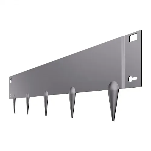 VEVOR Rasenkante, 5er-Set, 990x207x1,5 mm, rostbeständige Beeteinfassung aus Metall, Beetumrandung, Raseneinfassung, einfach zu installieren, Trennwand für Blumenbeete, Hofwege Dunkelgrau – Bild 9