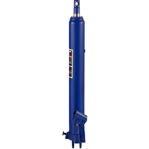 VEVOR Hydraulischer langer Rammenheber, 8 t Kapazität, mit Einzelkolbenpumpe und Gabelkopfbasis, manueller Hubarbeitsbühnenheber mit Griff, für Garagen-/Ladenkräne, Motorhubwerk, blau – Bild 8