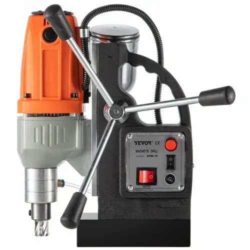 VEVOR Magnetbohrmaschine BRM35 160 x 80 mm Kernbohrungen Kernbohrmaschine Magnetic Core DrillsSicherheit Mühelos Kernbohrer Satz mit Kohlebürste Rutschfest Tragbar Dauerhaft für Stahlkonstruktiong – Bild 9