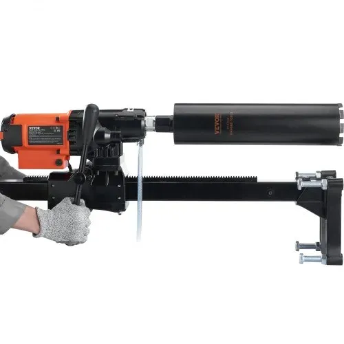 VEVOR Diamant Bohranlage 3200 W Diamantkernbohrmaschine Kernbohrgerät 0-750 U/min Kernbohrmaschine Nass- und Trockenbohren, 20 cm Magnetbohrmaschine Geeignet zum Bohren von Stahlbeton, Marmor usw. – Bild 8