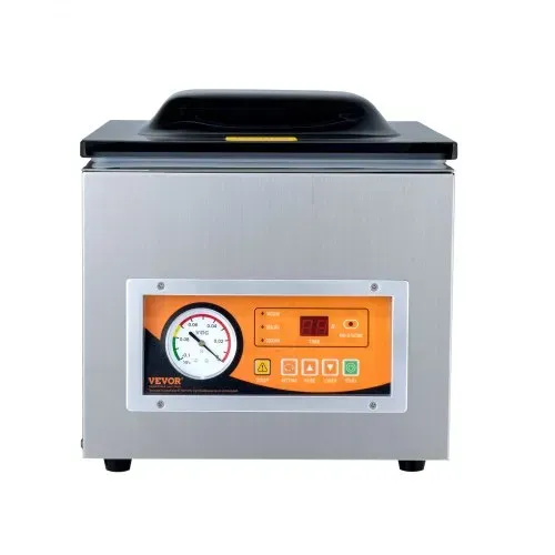 VEVOR Kammer-Vakuumierer 260 W Vakuumiergerät für feuchte Lebensmittel Fleisch Marinaden usw. kompakte Größe mit 26 cm Versiegelungslänge Anwendung in der privaten Küche und im gewerblichen Bereich – Bild 8