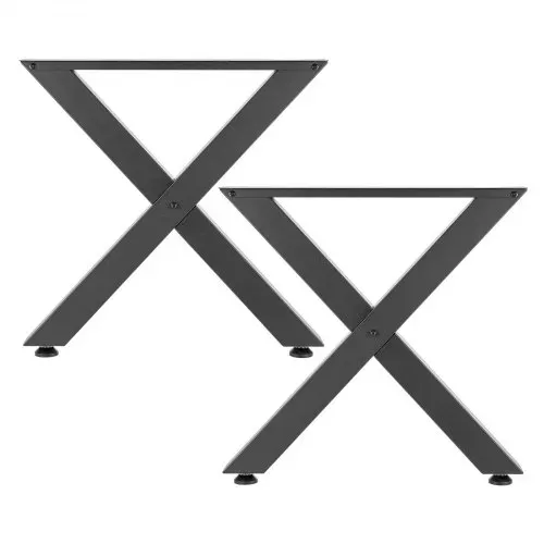 VEVOR Tischkufen 2er-Set 760x750 mm, X-Förmige Tischuntergestell 1000 kg, Tischbeine Kohlenstoffstahl, Möbelfüße, Tischgestell, Tischfüße für Schreibtische, Couchtische, Esstische, Schwarz – Bild 8