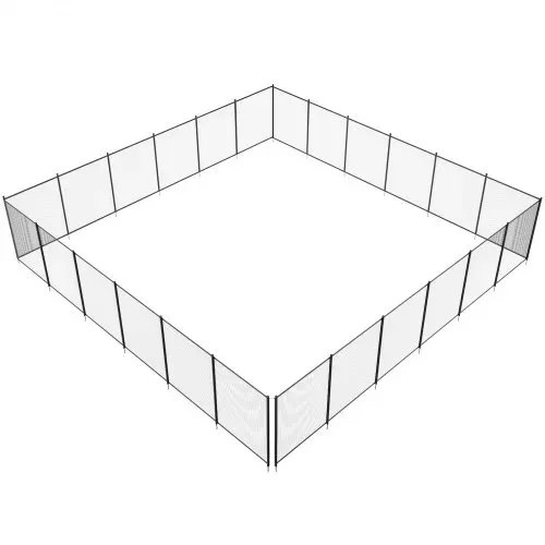 VEVOR Poolzaun, 1,21 x 21,95 m abnehmbarer Kindersicherheits-Poolzaun, einfache DIY-Installation, Schwimmbadzaun, 340 g Teslin-PVC-Poolzaunnetz, schützt Kinder und Haustiier – Bild 10