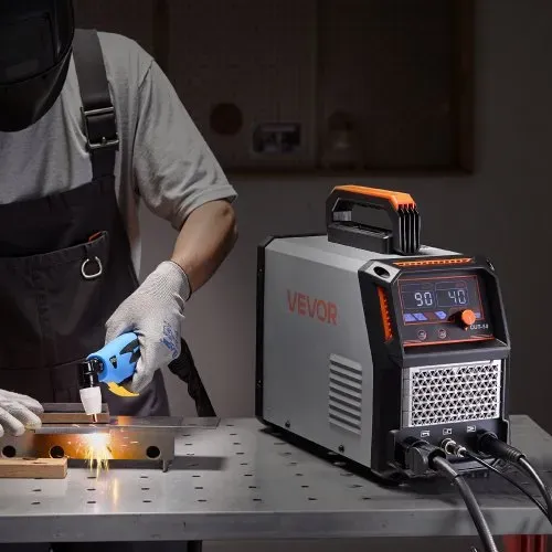 VEVOR Plasmaschneider, 50A Plasmaschneidgerät, Digitalanzeige IGBT Inverter-Schneidemaschine mit 2T/4T-Funktion & einstellbarer PA/PT-Zeit, Ideal für Heimreparaturen, Werkstätten – Bild 7