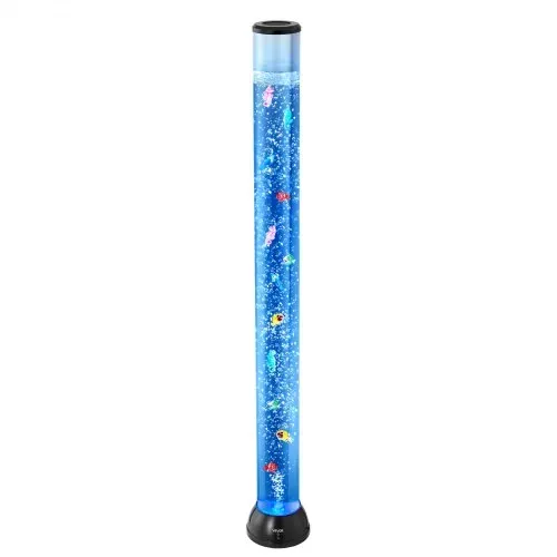 VEVOR Lavalampe mit 10 schwimmenden Fischen, 120 cm, Blasenlichtlampe, 16 Farbwechsel-Lichteffekte, Fernbedienung, Stimmungslicht, Aquarium Nachtlicht für Schlafzimmer, Wohnzimmer, Heimdekoration – Bild 10